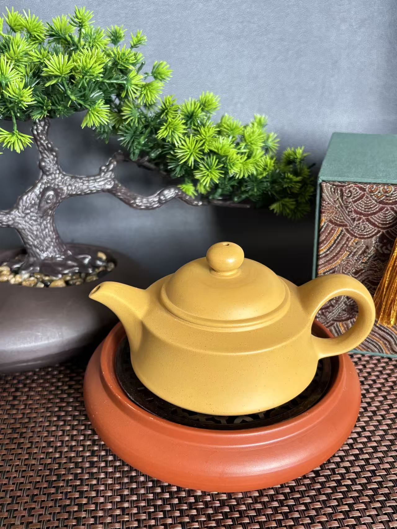 潮州200cc黄金段泥如意壶日常泡茶茶壶