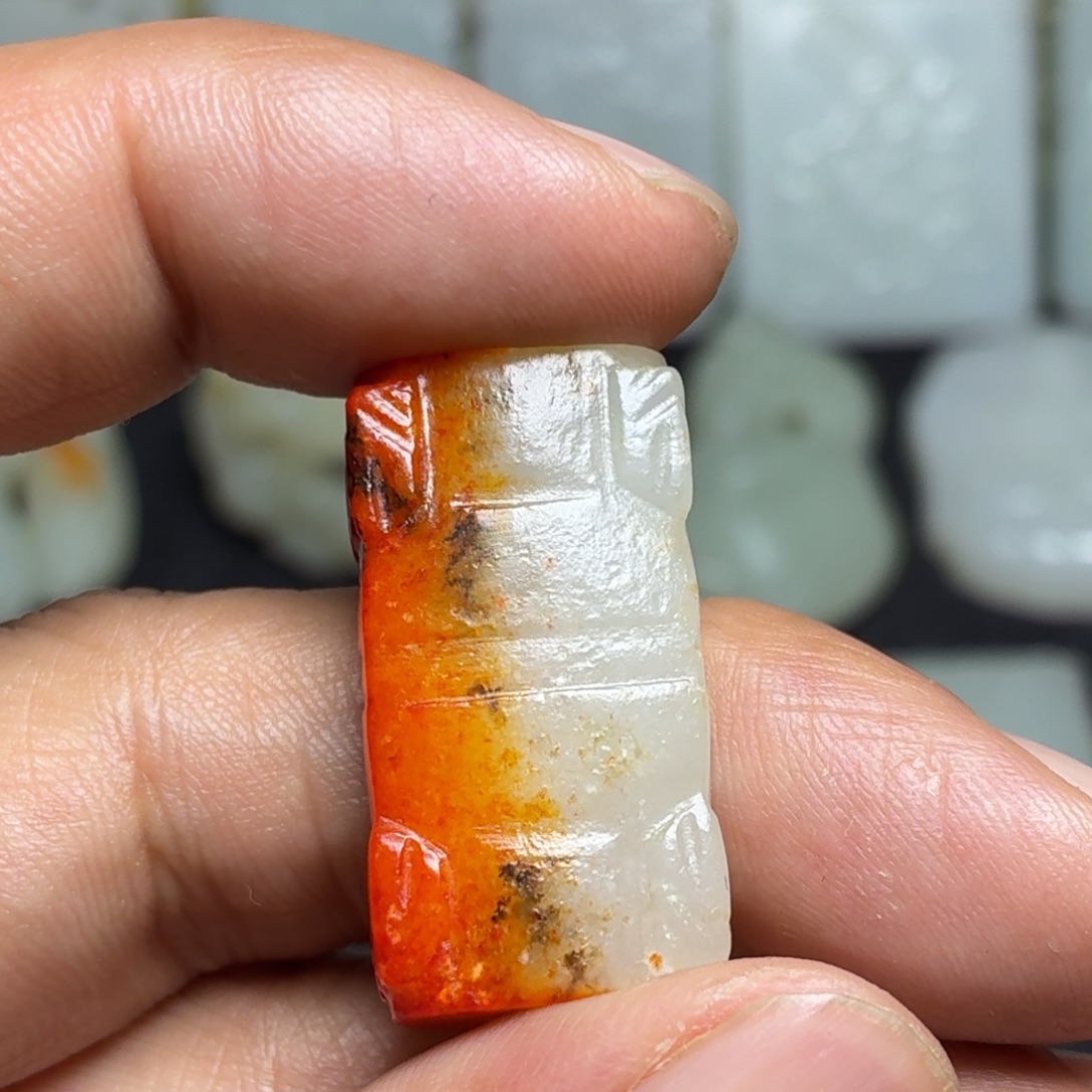 平***福和田玉（白玉）未镶嵌挂件