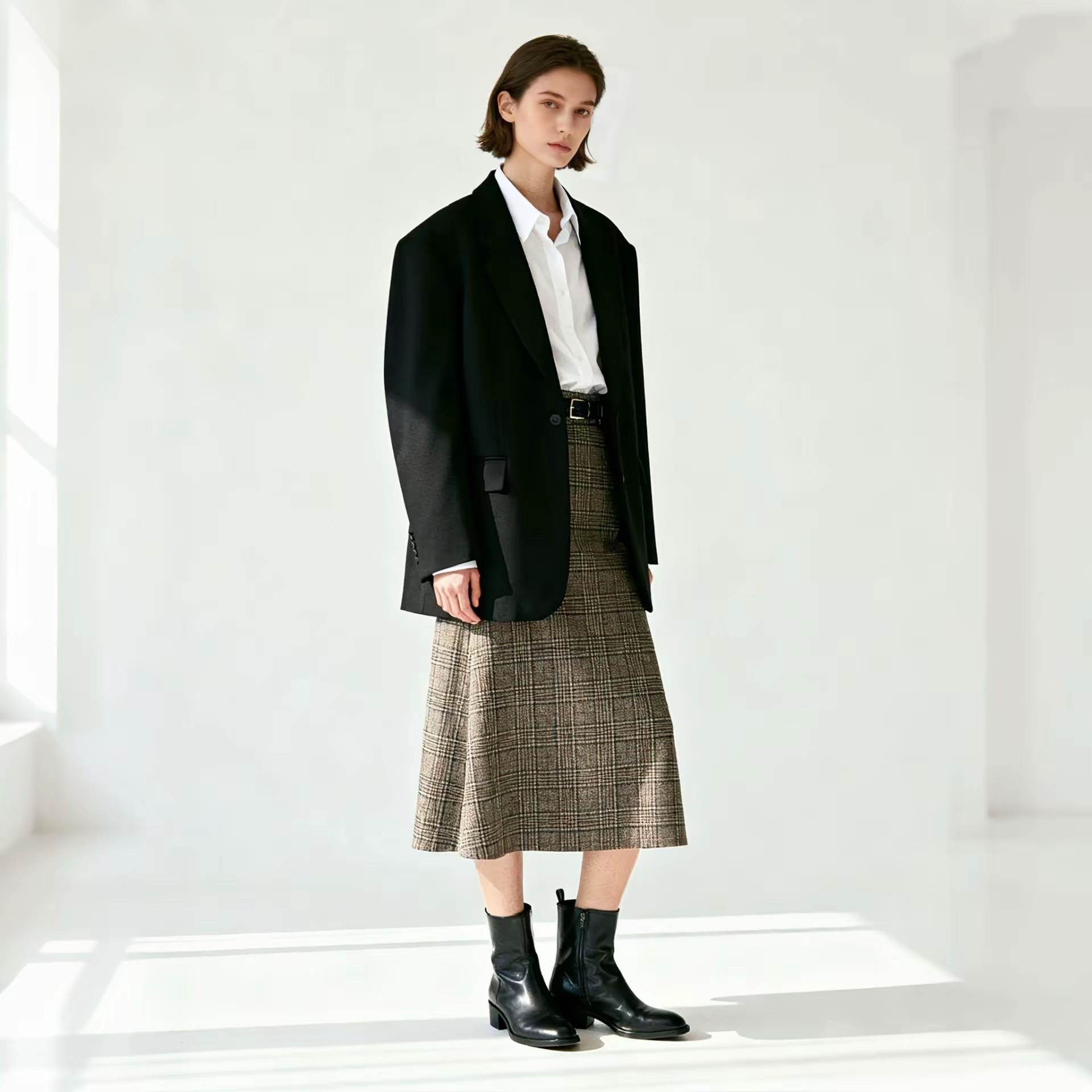 （109-299）古着Vintage日制精品复古西装大衣百搭半身裙