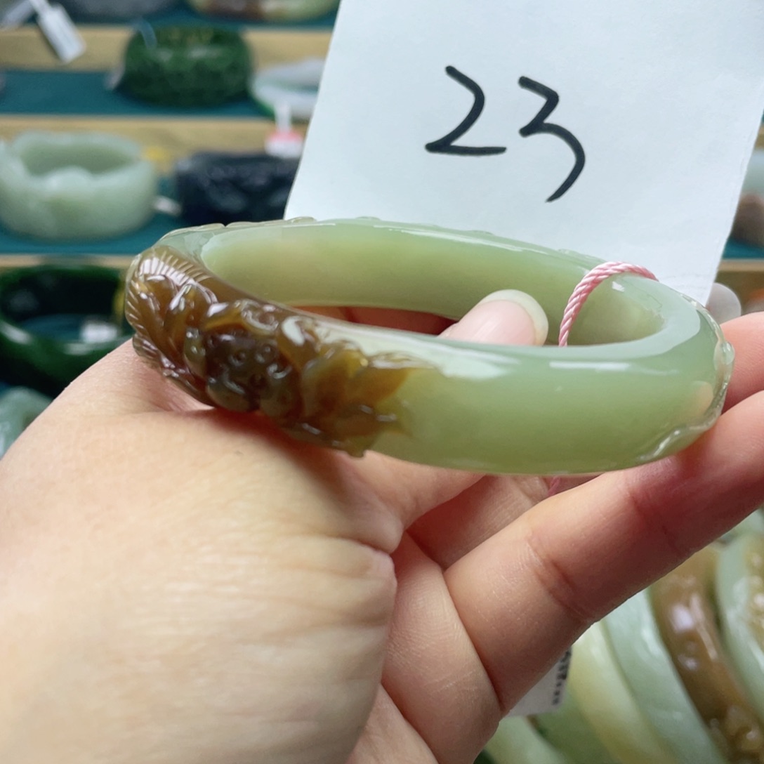 未镶嵌手镯和田玉圈口57