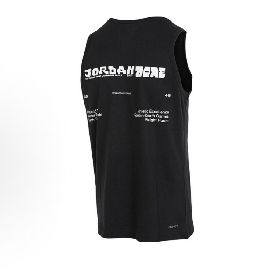 Nike 运动健身篮球透气无袖背心 男款 黑色DX9606-010