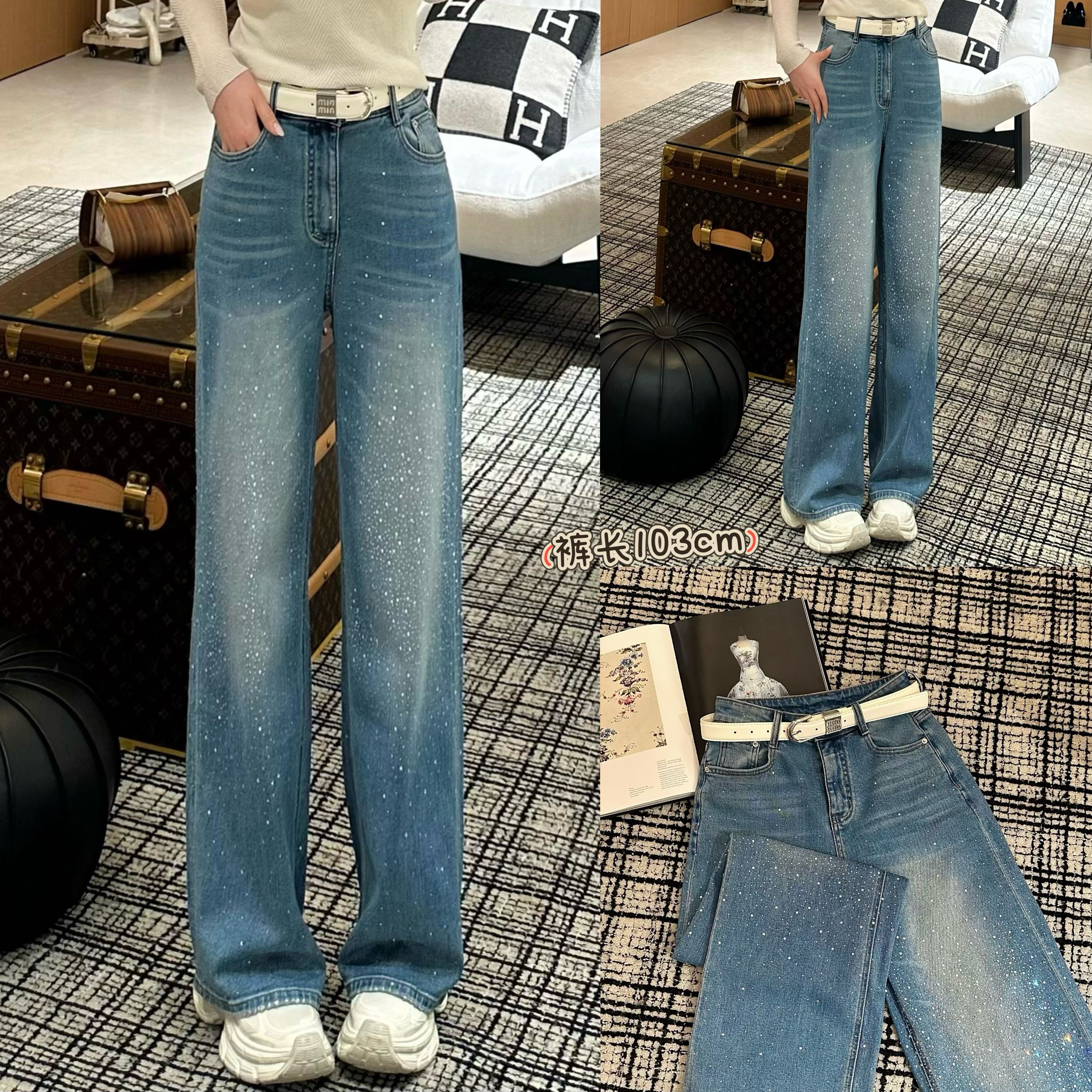 【YOUTH FILM】缪系~满天星河阔腿裤90057（送腰带）