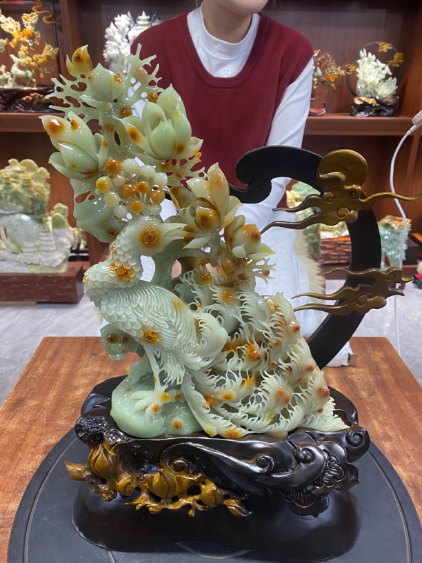 摆件新中式玄关山水摆件办公室摆件