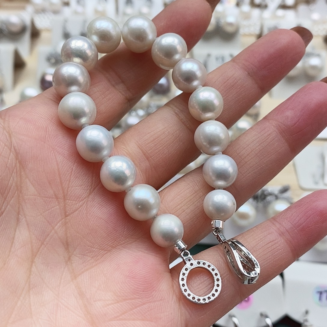 淡水珍珠颈饰银S925镶嵌