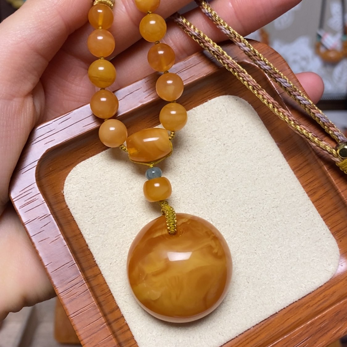 【闪购商品】蜜蜡颈饰未镶嵌项链