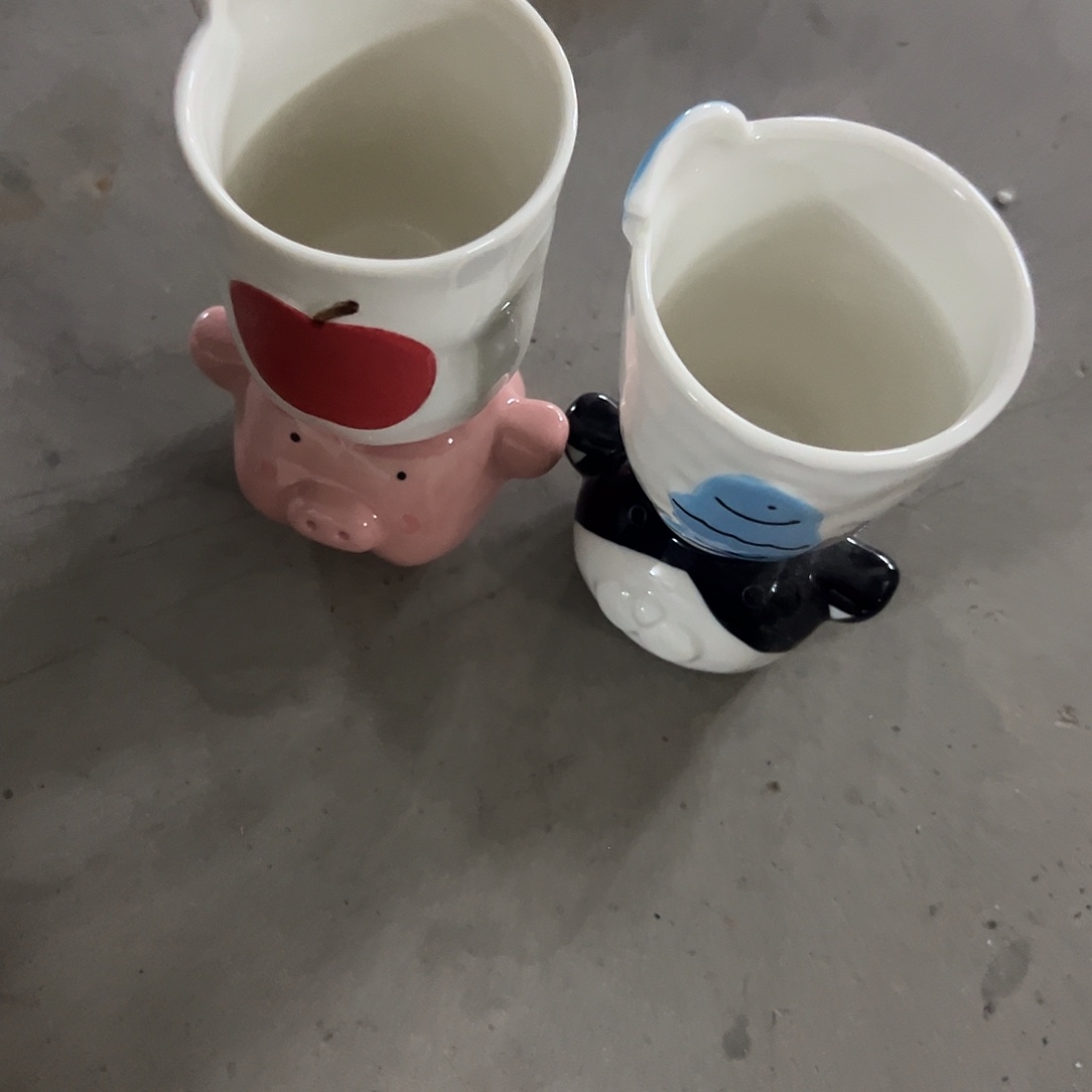 陶微瑕猫加猪杯一组