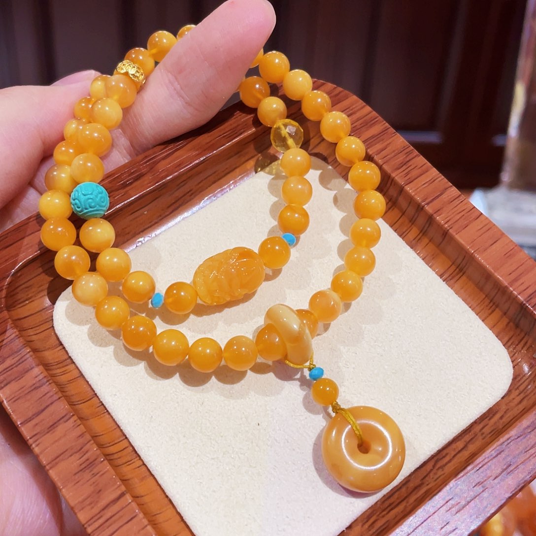 蜜蜡手链未镶嵌手串