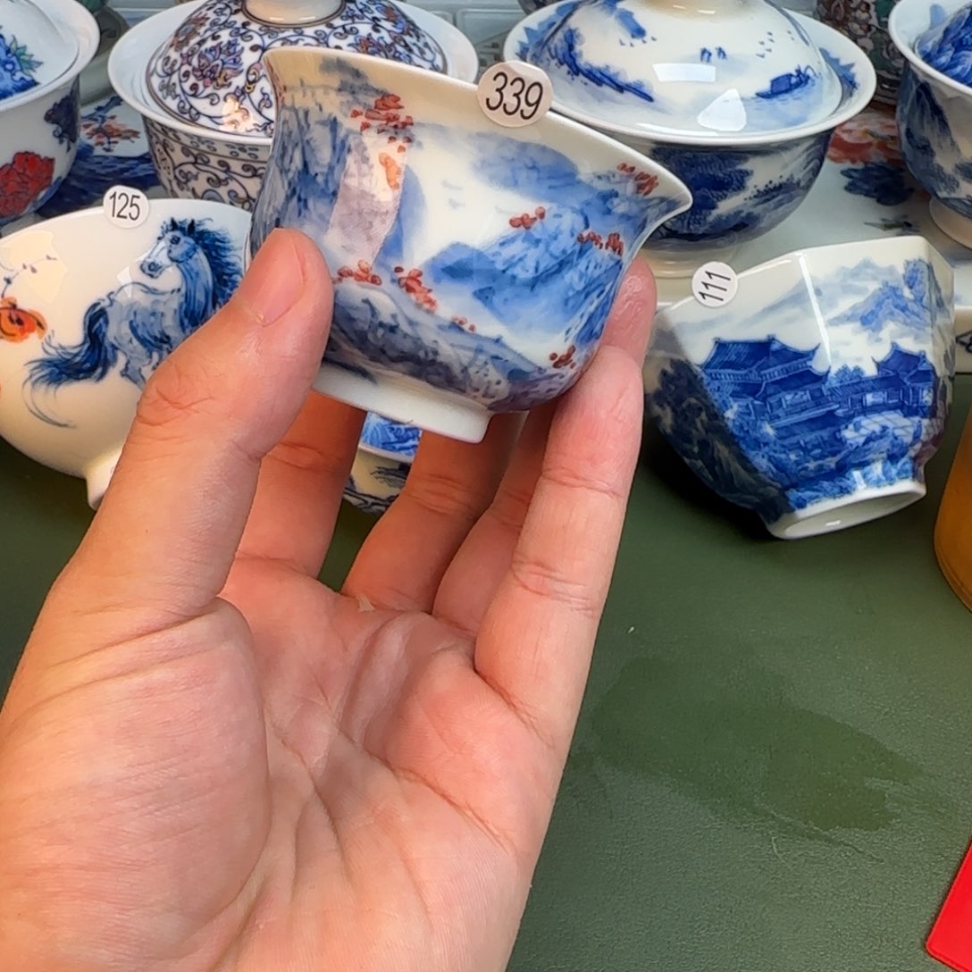 彦祖纯手工手绘茶具339