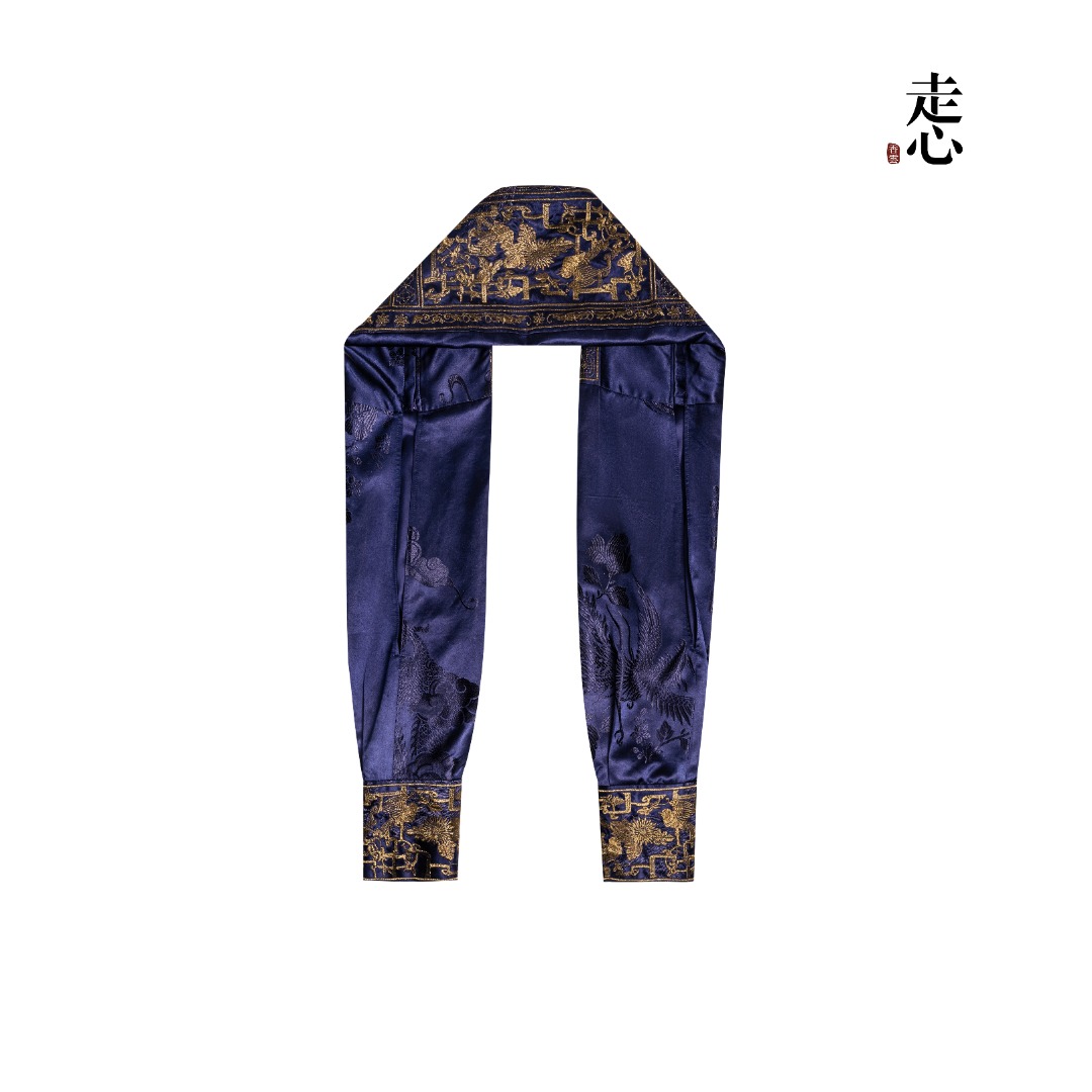 【香云走心】金漆潮雕蓝紫金 腰封25Z06601