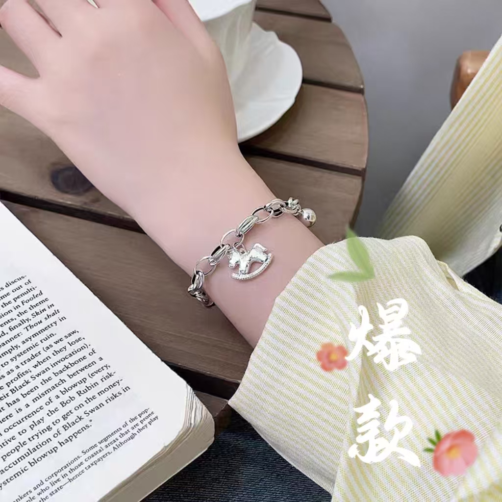 珐琅手链 74号-木马铃铛999.9 手链时尚