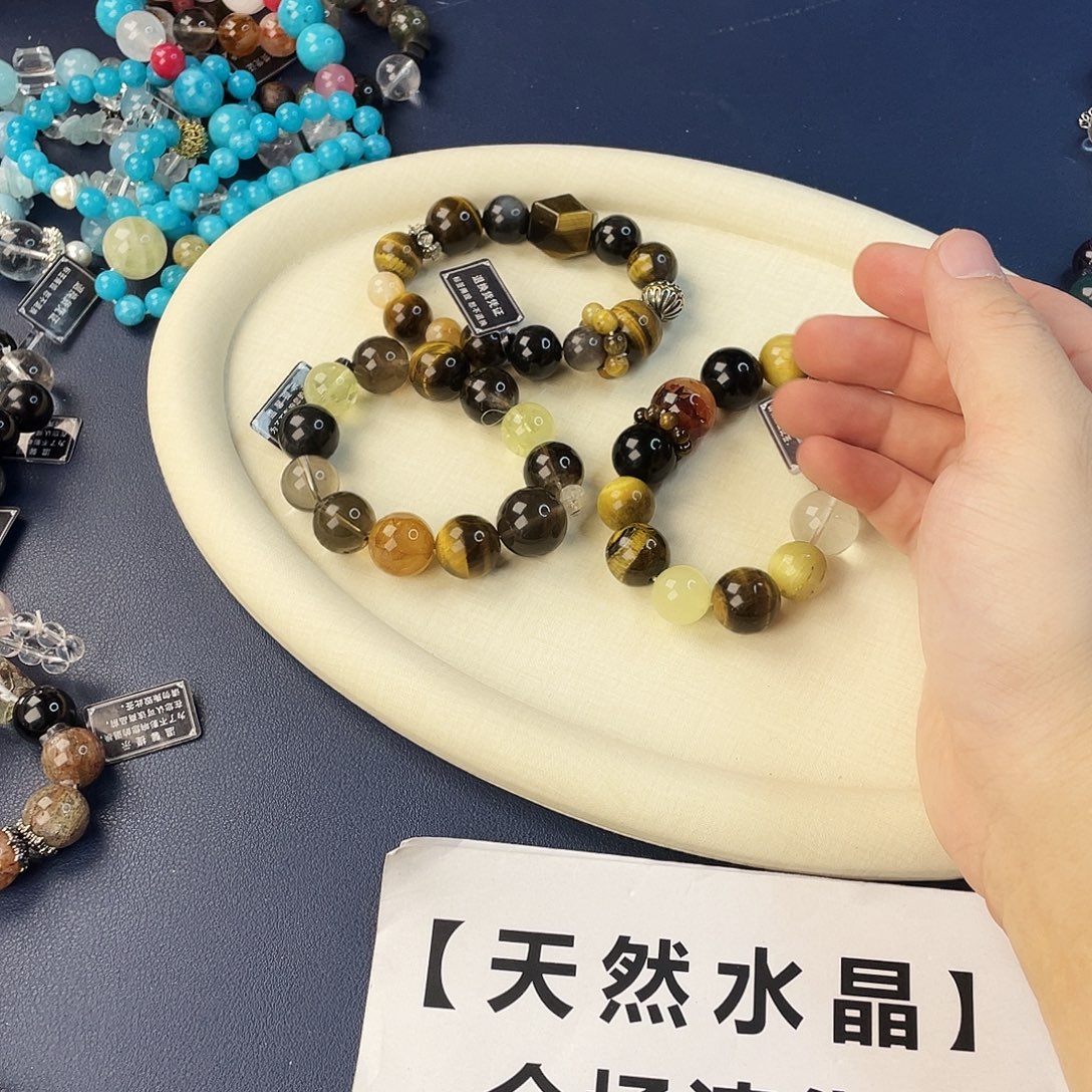 水晶手链银S925镶嵌
