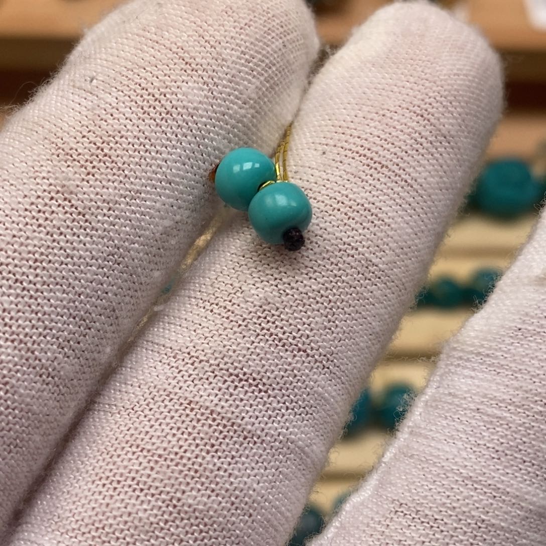 绿松石未镶嵌珠宝奇石179/5.5mm