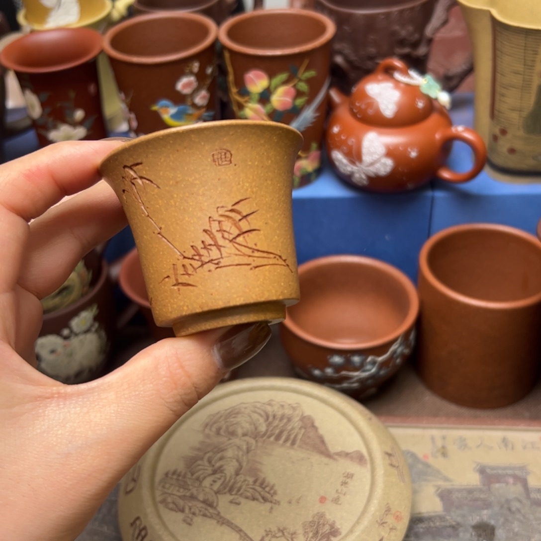 紫砂茶杯紫砂主人杯