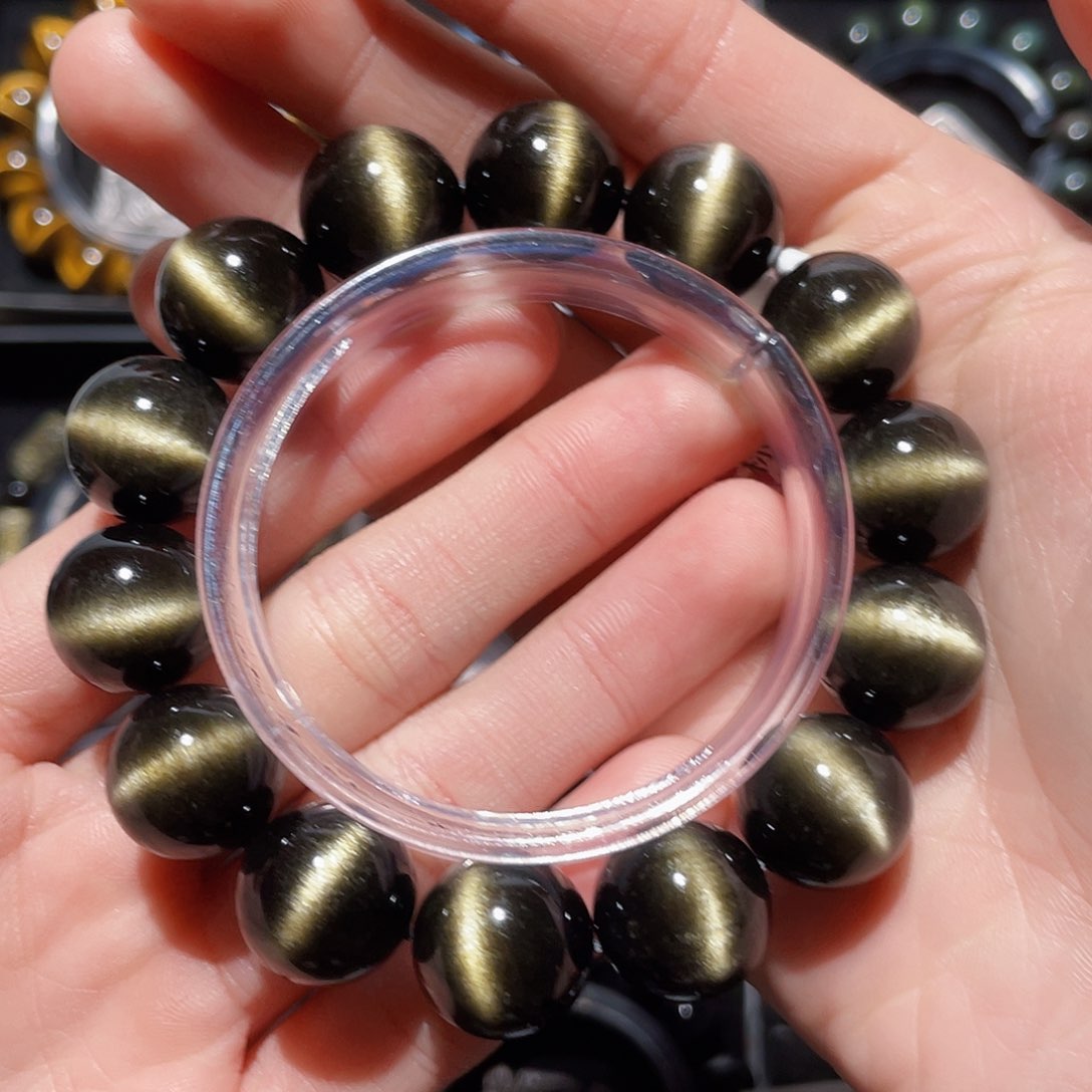 黑曜岩手链未镶嵌用****8