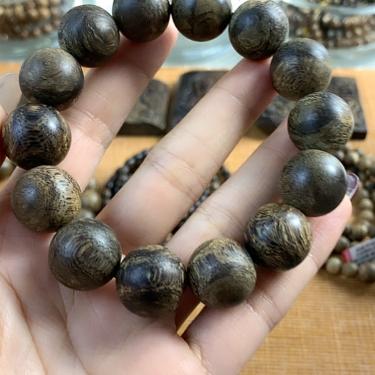 【闪购商品】沉香手串达拉干沉香1.65，27.5克9分沉