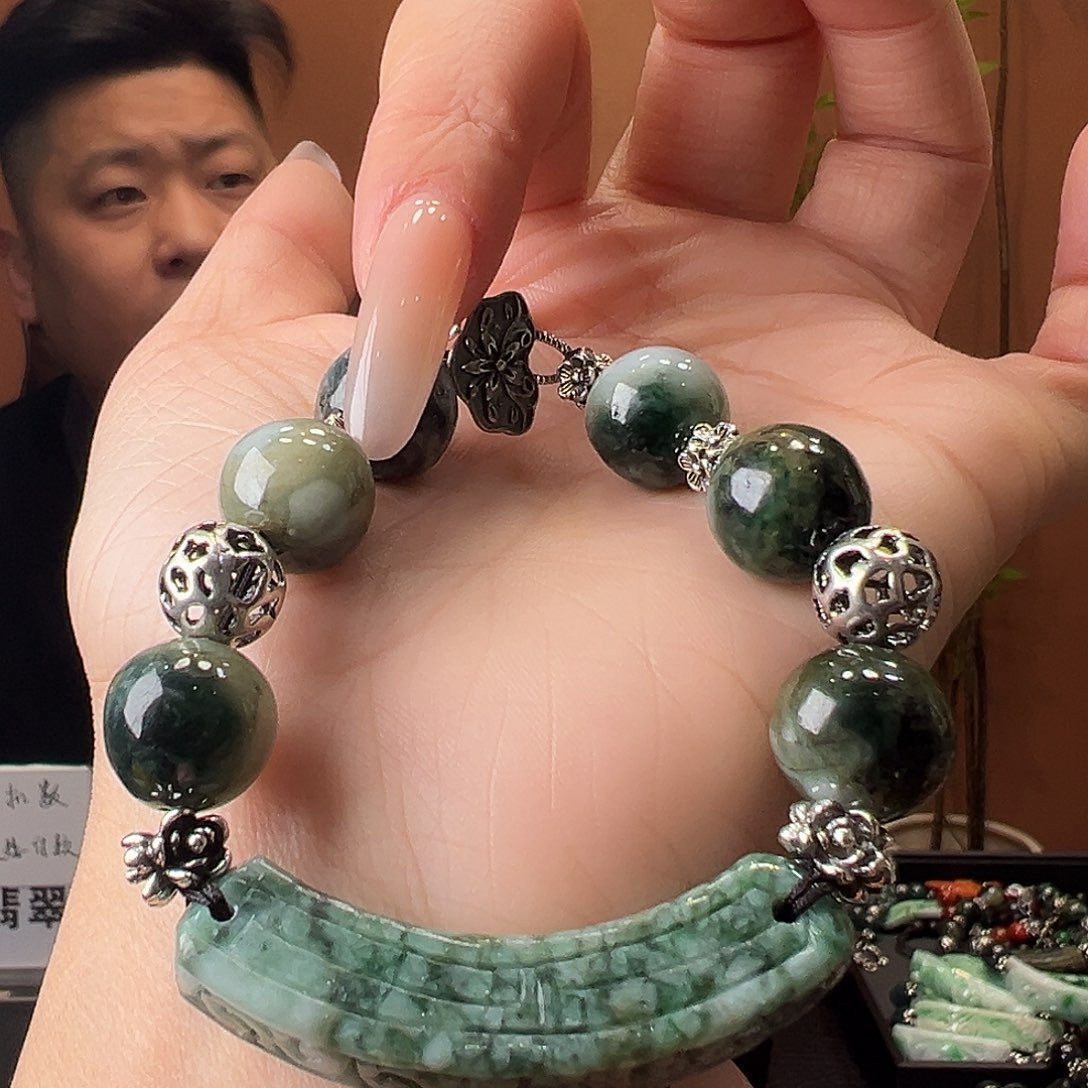 翡翠未镶嵌手链手链