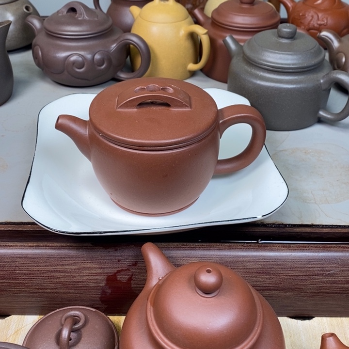 白泥茶壶宁***?300CC汉瓦半手工艺
