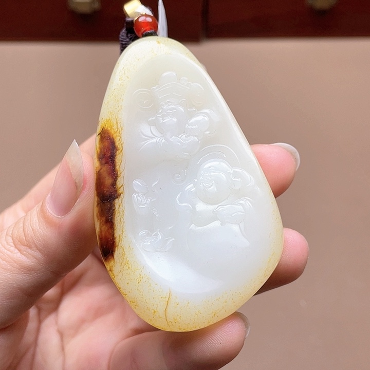 和田玉挂件未镶嵌F