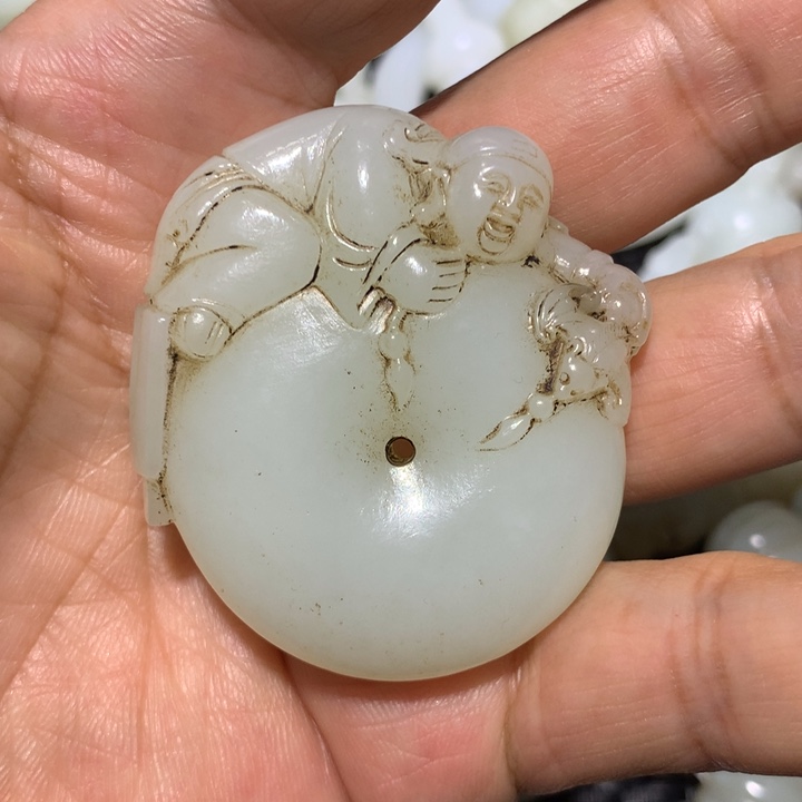 和田玉（白玉）颈饰未镶嵌Y****N