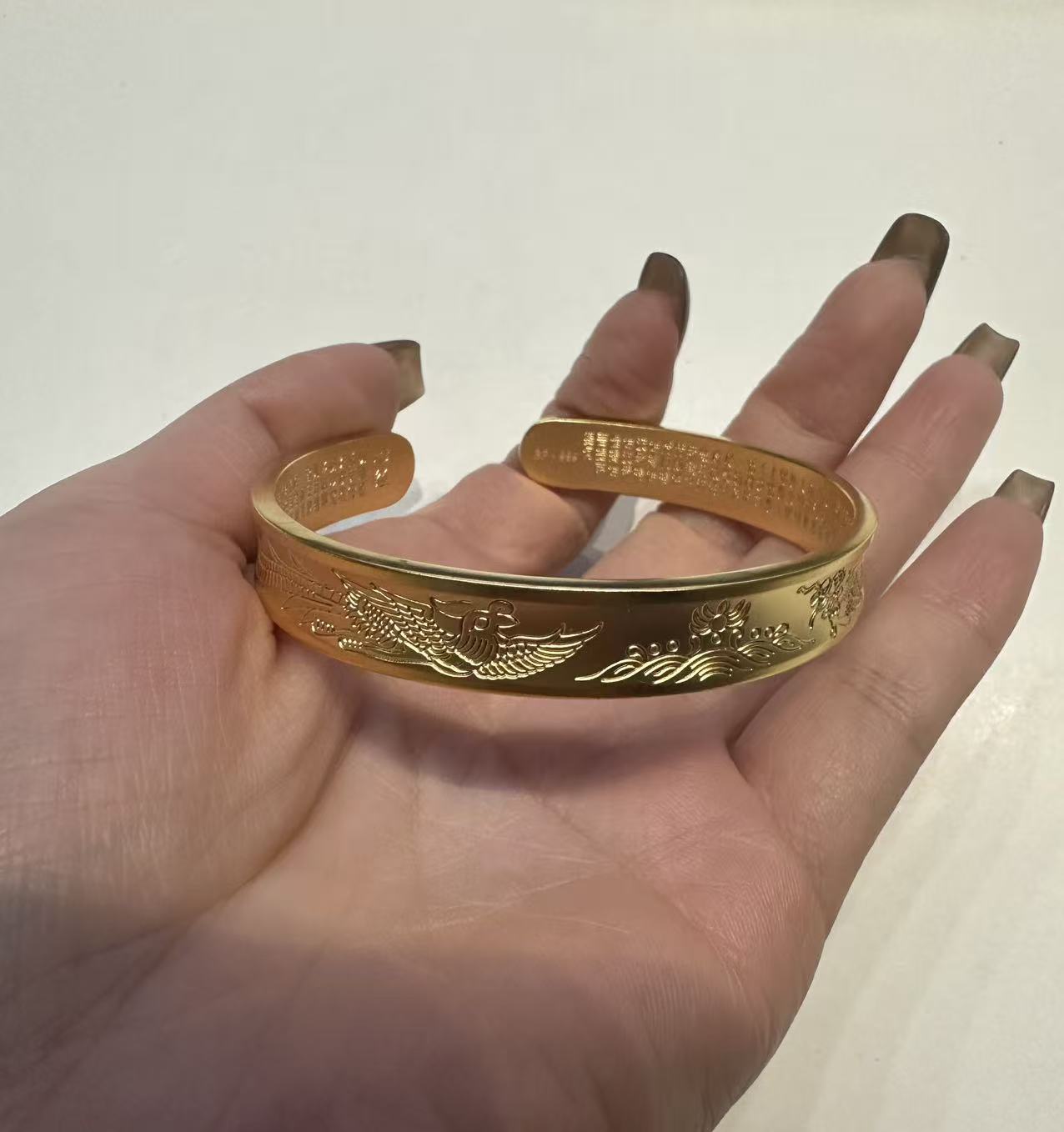 合金手镯 【卡10内心经龙凤开口】国风款