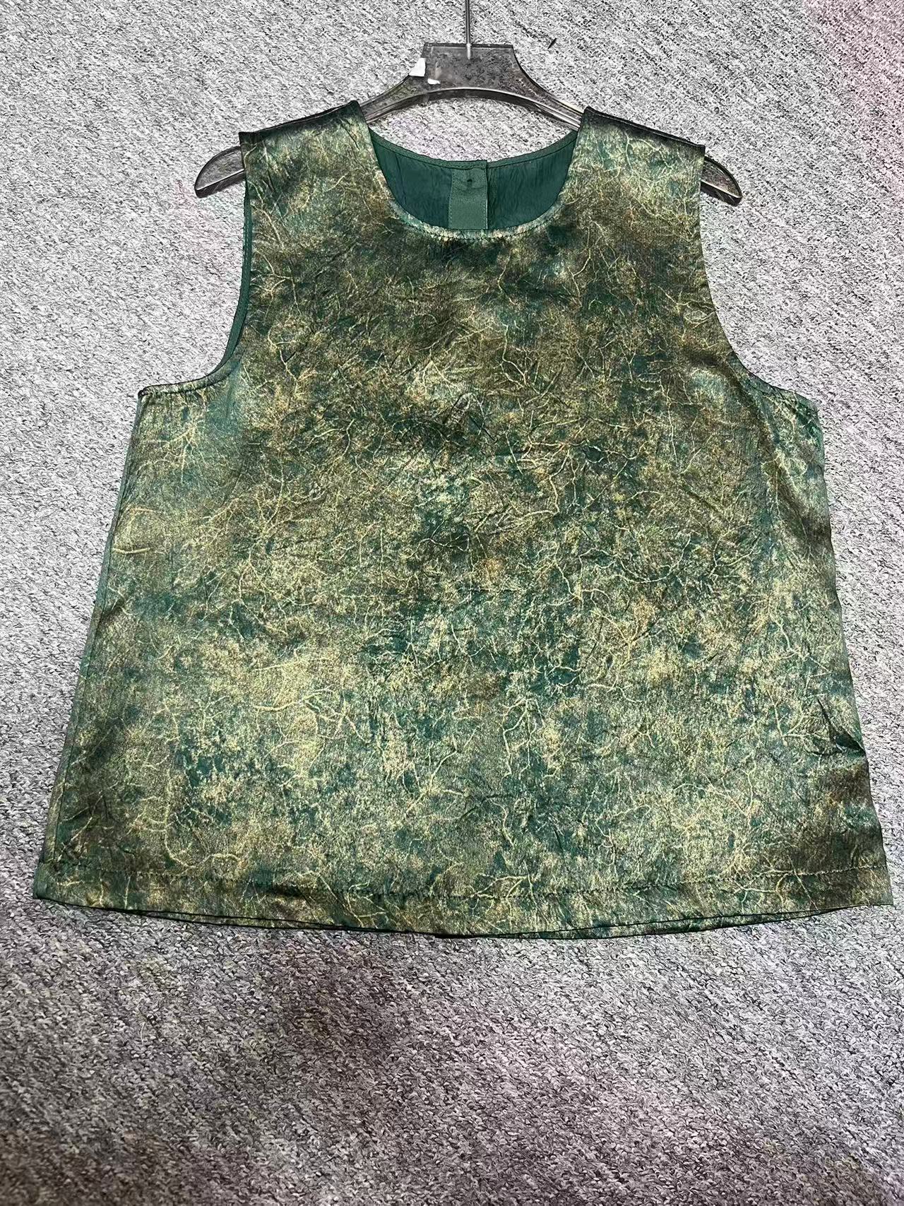 通勤宽松型新中式修身型背心做旧水墨tenniscore