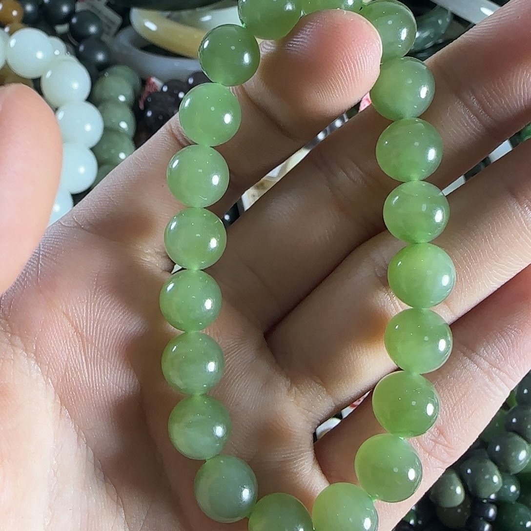 和田玉手链未镶嵌18