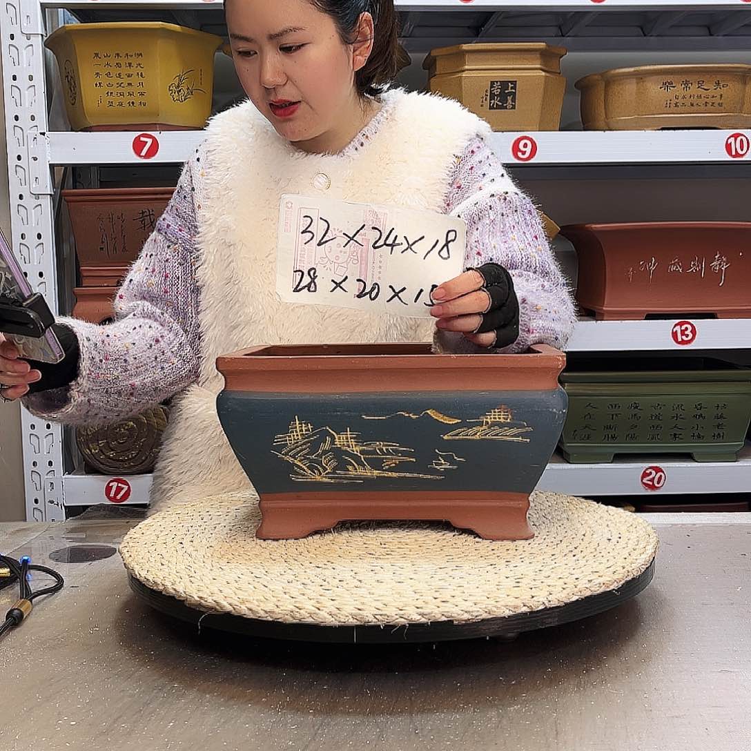 紫砂花盆紫砂花盆