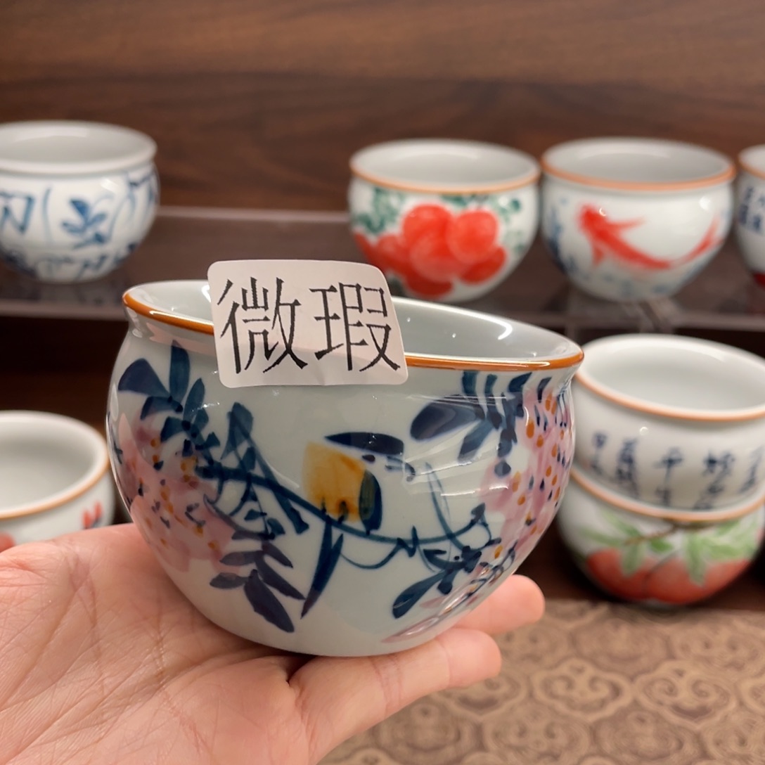 有瑕釉下彩纯手绘