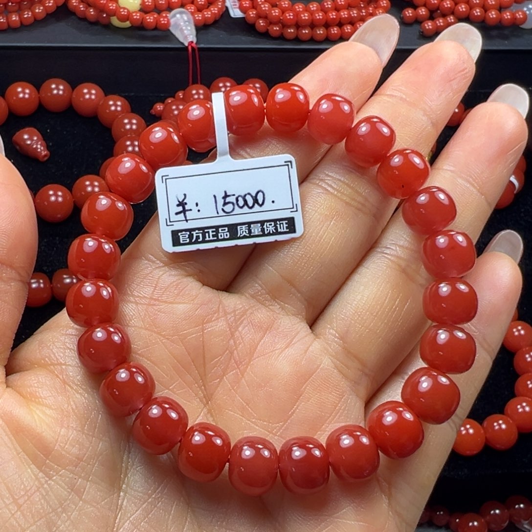 手串未镶嵌南红玛瑙