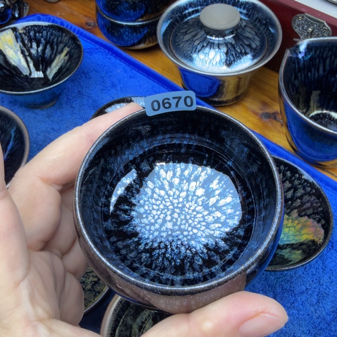 牧***风茶盏秦国凤百花微瑕670