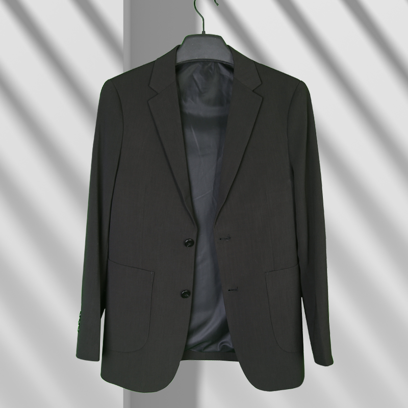 纯色修身薄款字母夏季西服上装休闲韩版小西服上衣