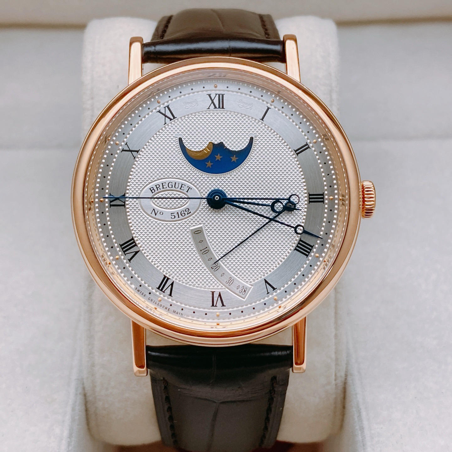 99新 BREGUET/宝玑 7787 玫瑰金 39mm 折叠扣
