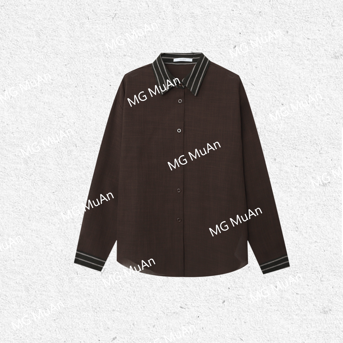 【中古摩卡衬衫】“摩卡系列”定制高级百搭中古衬衫上衣女YJ-23806
