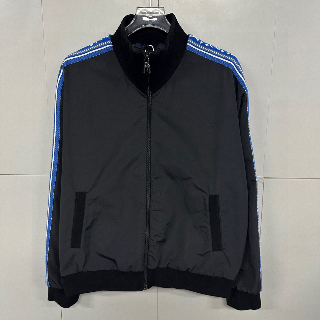 全新未使用 LouisVuitton/路易威登 提花条纹拉链外套M码J00257