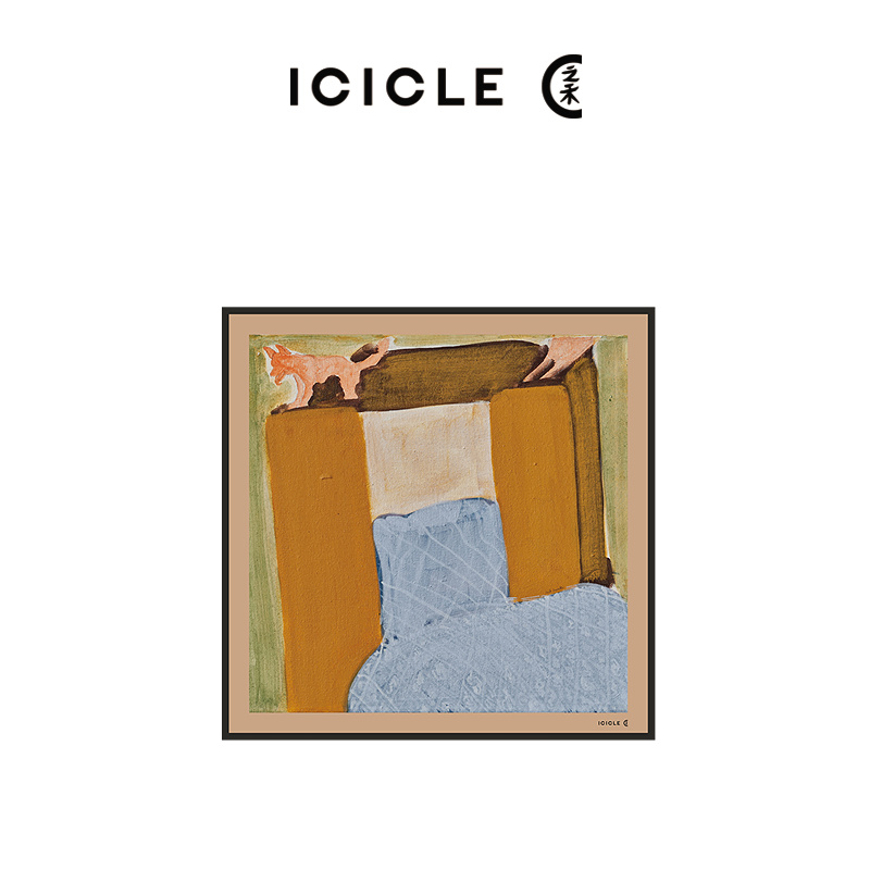 ICICLE之禾丝棉纺丝巾1527