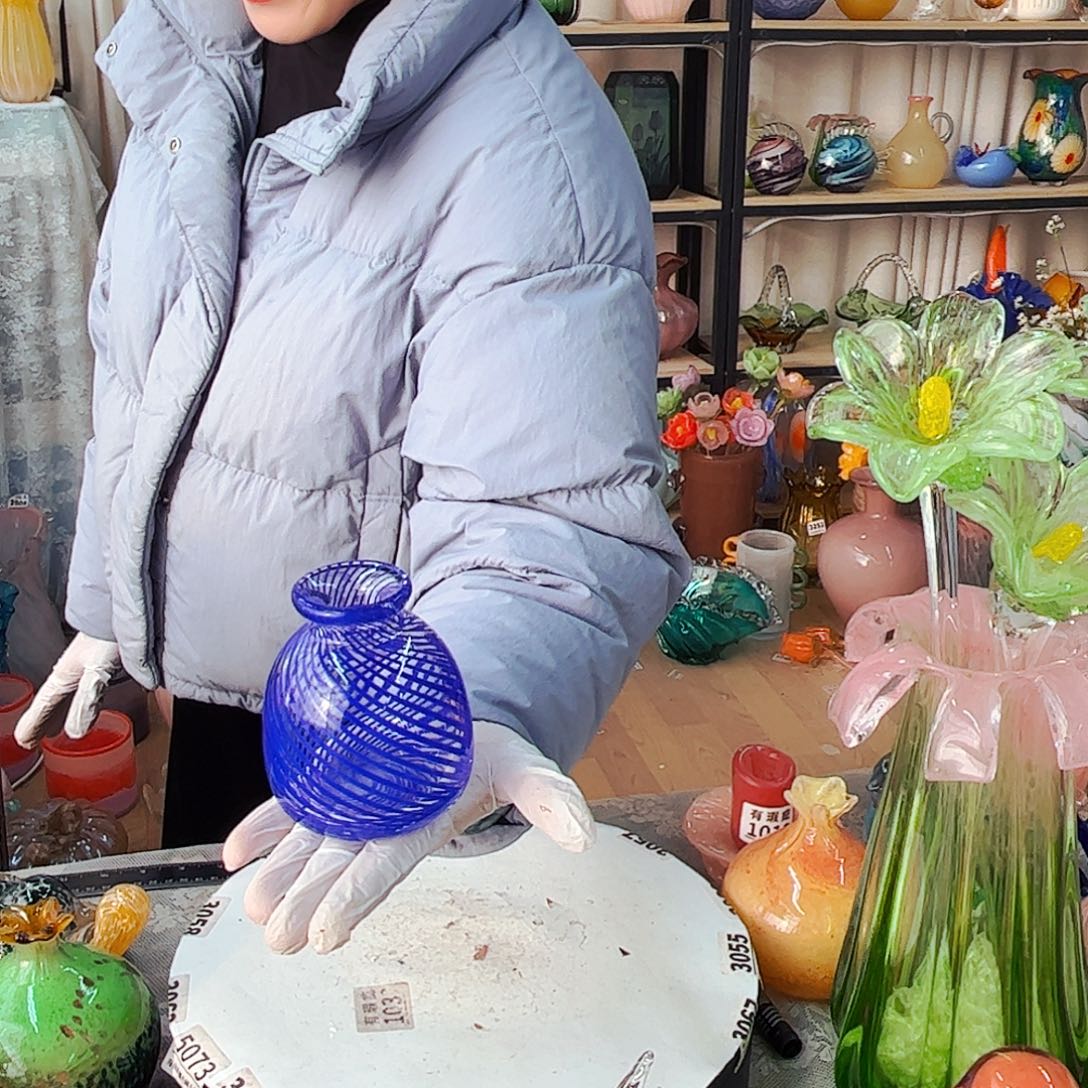 小蓝瓶 福利家悦琉璃工艺品