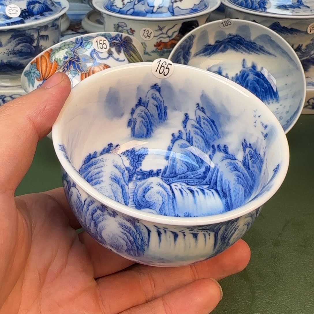 彦祖纯手工手绘茶具165