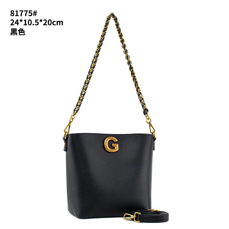 【Elin定制】2025年秋冬新款女包时尚设计单肩包QXY-81775-黑色