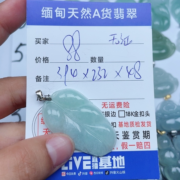 颈饰银S925镶嵌翡翠纯天然缅甸a货翡翠