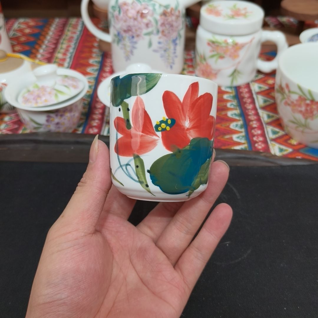 瓷片景德镇手工手绘高温瓷器