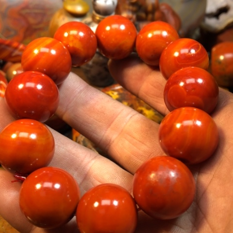 玛瑙/玉髓手链合金玫*?