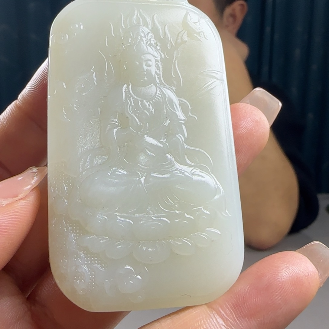 和田玉未镶嵌吊坠(不含链)