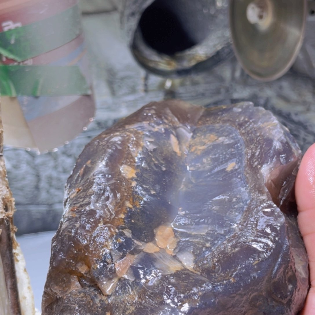 定制玛瑙蓝***空天然玛瑙手镯原石