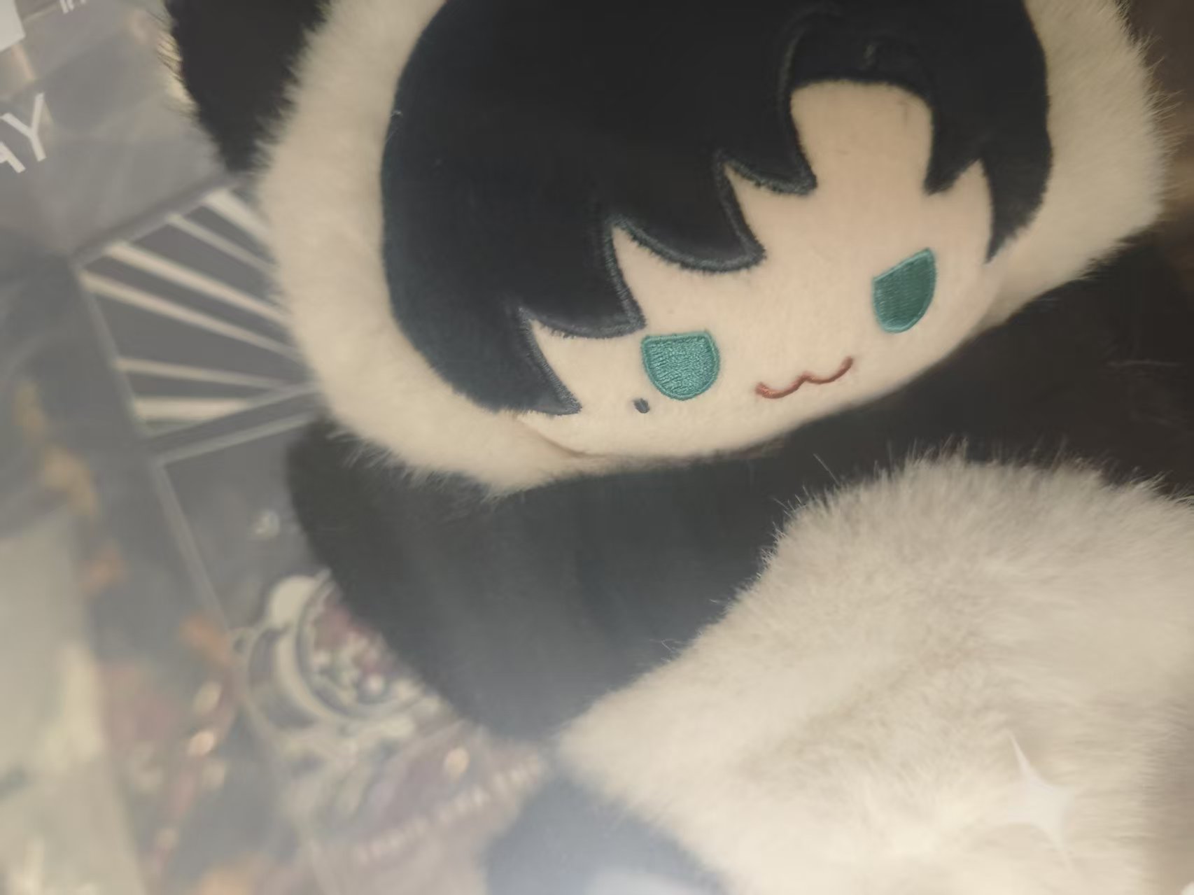 正版联名乙游光与夜之恋熊猫手偶周边