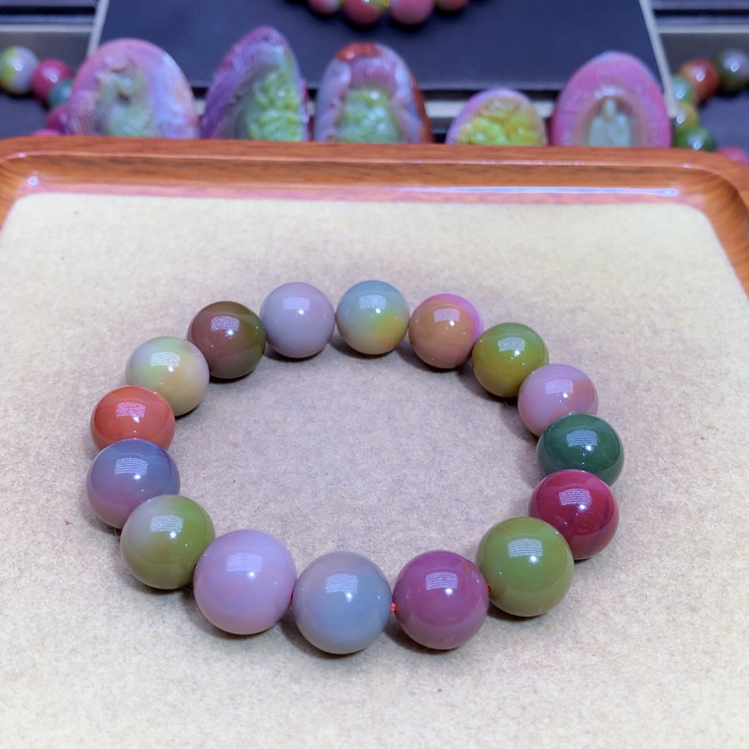 玛瑙未镶嵌手链盐源