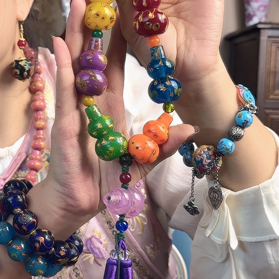 琉璃DIY老琉璃葫芦手持的