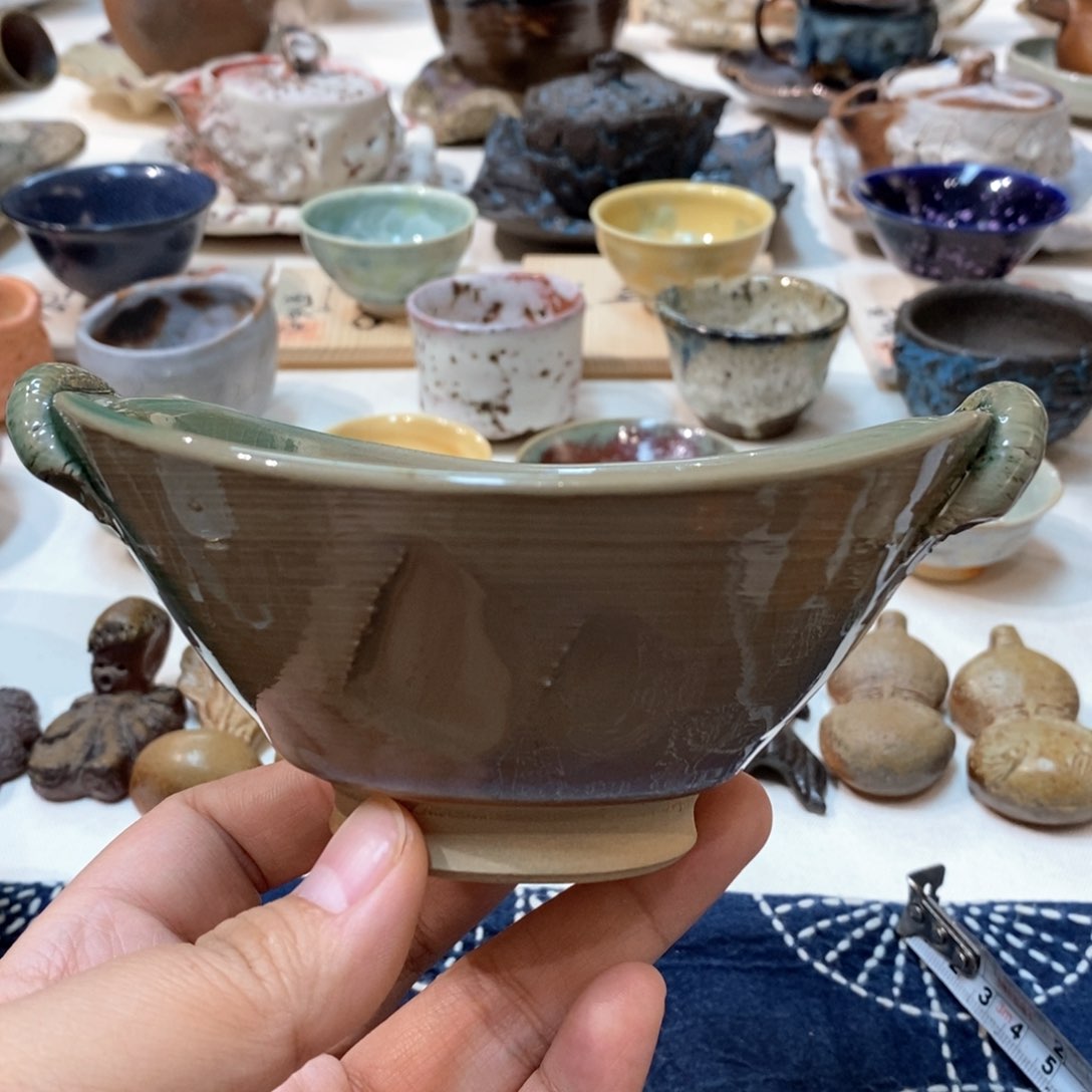 柴烧侘寂粗陶茶具