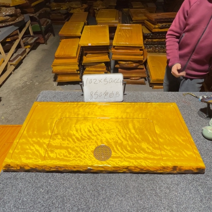 天***雪楠木实木家具根雕茶盘