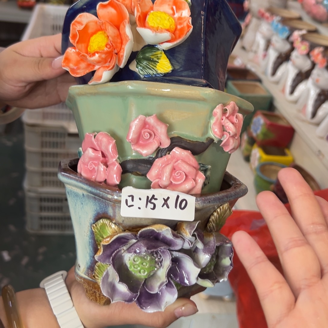 满20米秒退拉黑花盆