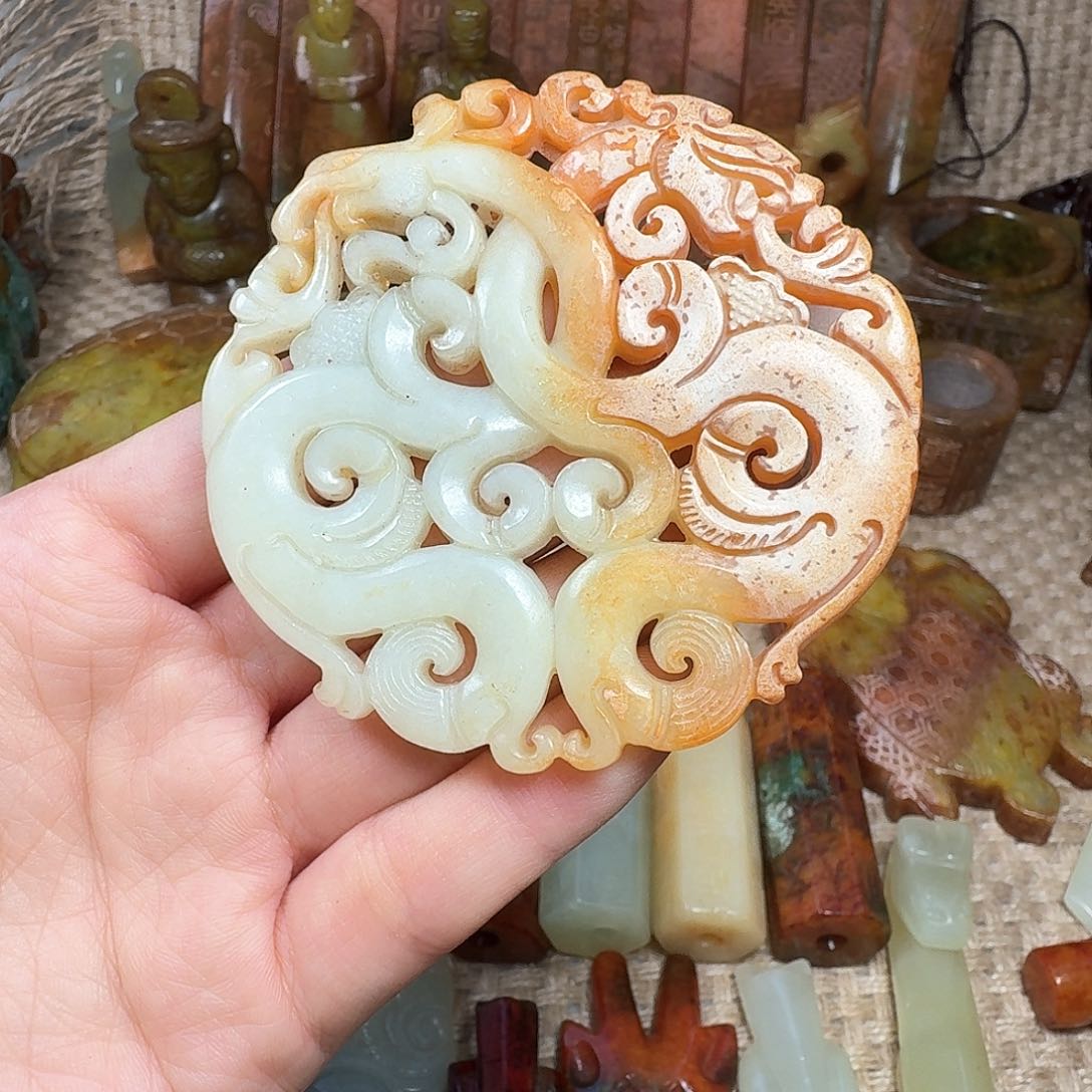 白玉菩提吊坠挂件